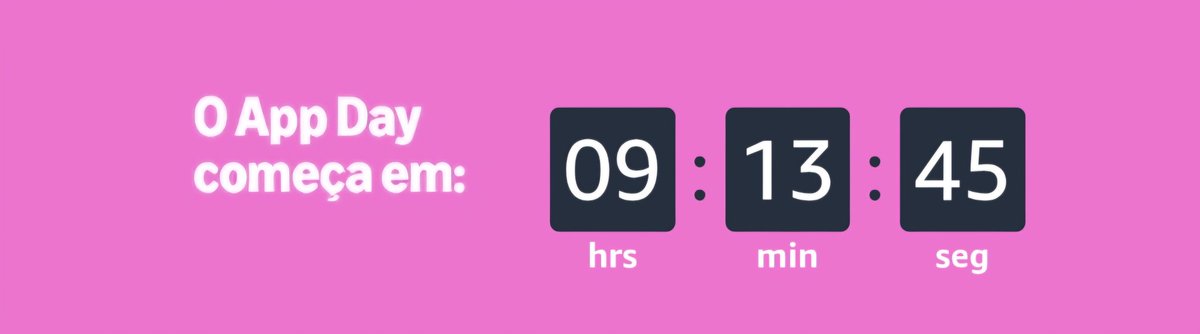 Promodlivros's tweet photo. 🚨 CONTAGEM REGRESSIVA: O APP DAY começa à meia-noite!
🌟 Serão dois dias de muitas ofertas exclusivas no aplicativo.
🔔 Ativem as notificações para ficar por dentro das ofertas.
#AmazonAppDay https://t.co/d2qQCjHdLM