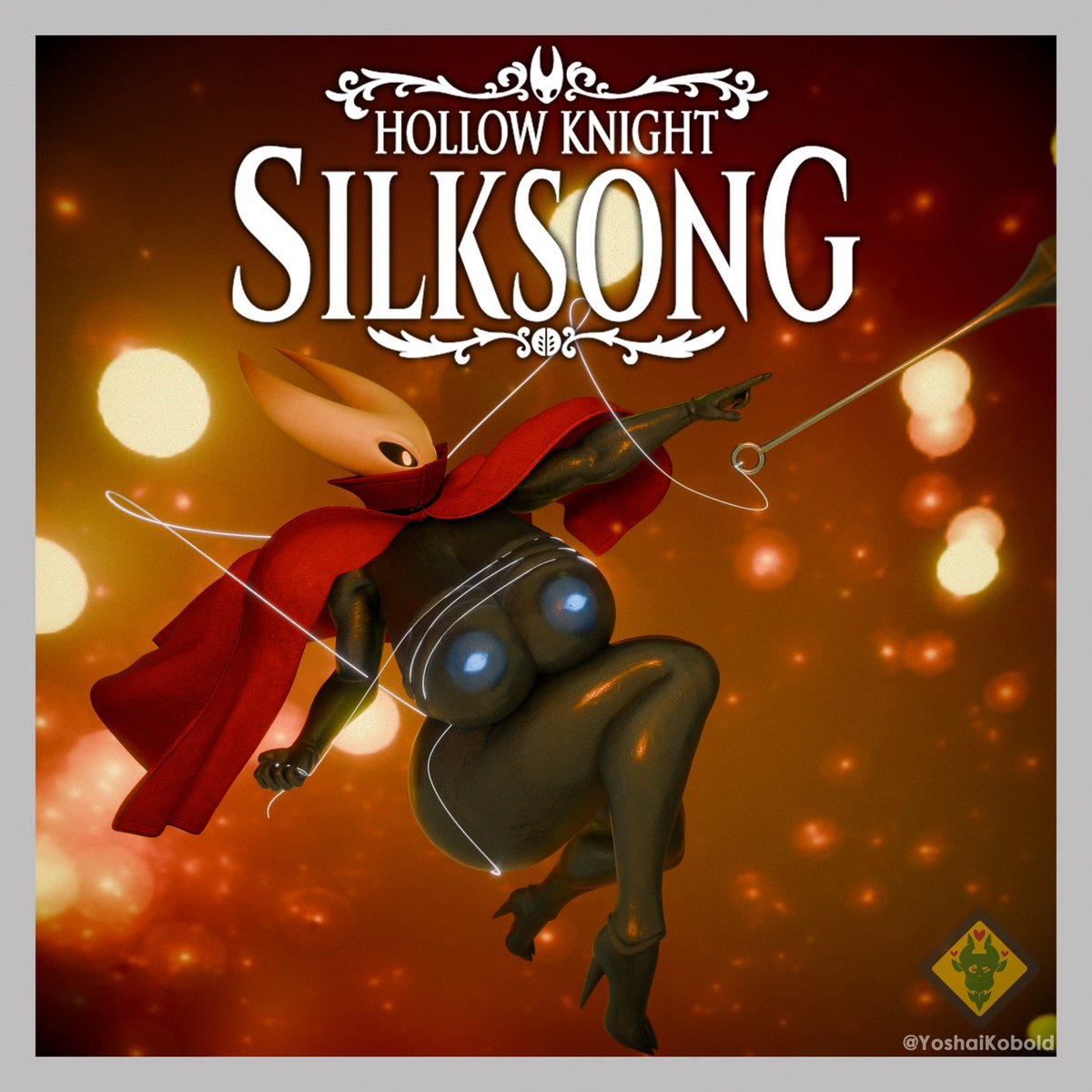Finally SILKSONG!!!!, this is the first render of 2. Now if you excuse me im gonna keep playing silksong.
Hornet model by: <a href="/valorlynz/">Valz</a> 
#blender #SilkSong #silksongfanart #NSFW