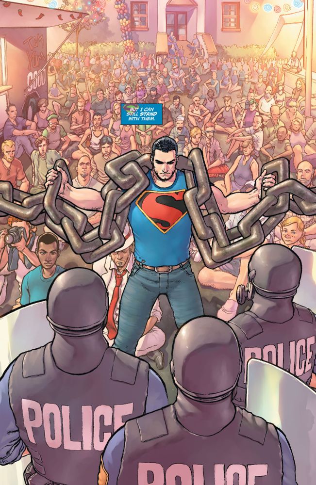 noachlive's tweet image. Seeing New 52 slander on the timeline but I just want everyone to #nootice how the most textually leftist Superman we've ever gotten was quickly killed off and replaced with a conservative family man by 2016.