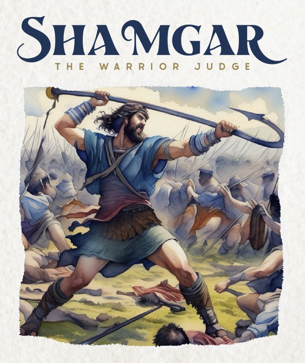 JoshuaBarzon's tweet image. 🧵 Forgotten Characters of the Bible: Shamgar, the Warrior Judge

One of Scripture’s most overlooked figures is Shamgar. A judge who was outnumbered 600 to 1… and won. His story takes just 1 verse of scripture, yet even that brief account points us forward to Christ...🧵👇🏼