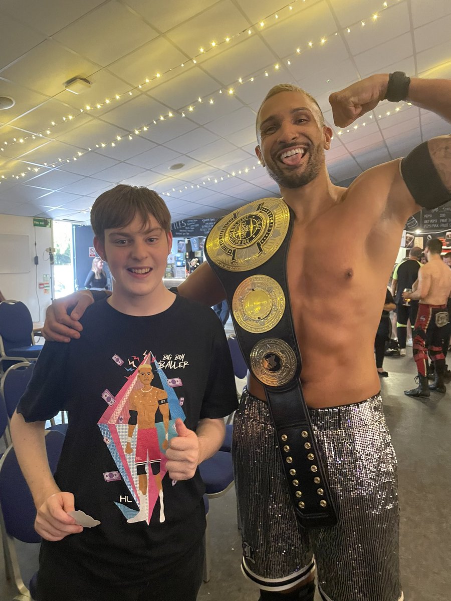 #AndNew <a href="/weareubw/">Ultimate British Wrestling</a> tag team champion and <a href="/Sacrifice_PW/">Sacrifice Pro Wrestling in Bedford</a> champion - our Big Boy Baller <a href="/HarrisonLeonUK/">Harrison Leon</a> !!! We love you, you superstar ❤️❤️❤️