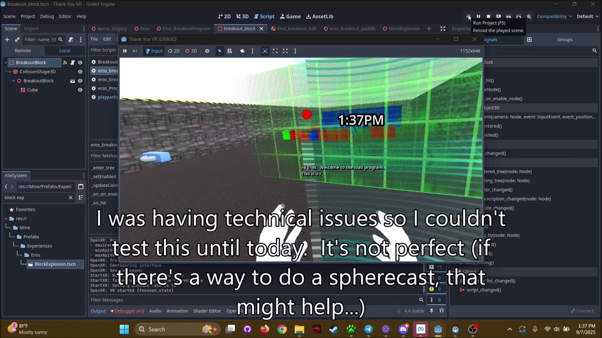 davididev's tweet image. Happy #screenshotsunday.  Doing some #godotengine #VR work this week.  Didn&apos;t have a lot of time to work on it, but here&apos;s what I have this week.
youtu.be/YfuREK2ey9s