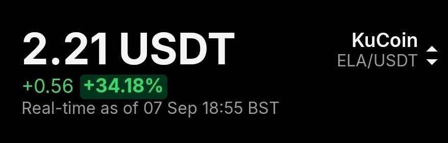 ihl (@ihl79) on Twitter photo Everyone who was waiting for $1.30 again just got a big wake-up call.
<a href="/SunnyFengHan/">Sunny Feng Han</a> is serious about taking us into double digits. BTCD is going to bring millions of TVL, and it's already started.
$ELA #Elastos Everyone who was waiting for $1.30 again just got a big wake-up call.
<a href="/SunnyFengHan/">Sunny Feng Han</a> is serious about taking us into double digits. BTCD is going to bring millions of TVL, and it's already started.
$ELA #Elastos