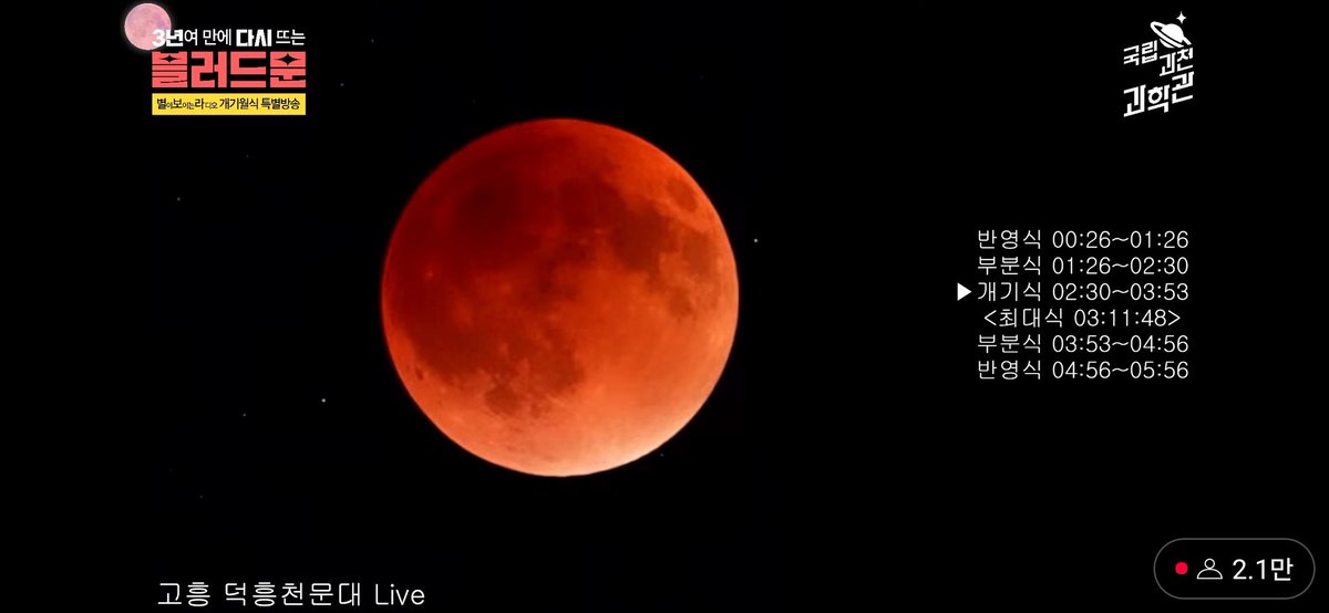 와 블러드문..와 개기월식 하하...정작 여기선 보이지도 않았던...