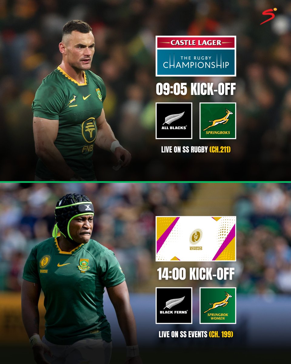 Did someone say double-header? 👀🇳🇿🇿🇦

We're in for some box office-rugby next Saturday 🍿

#TRC2025 | #RWC2025