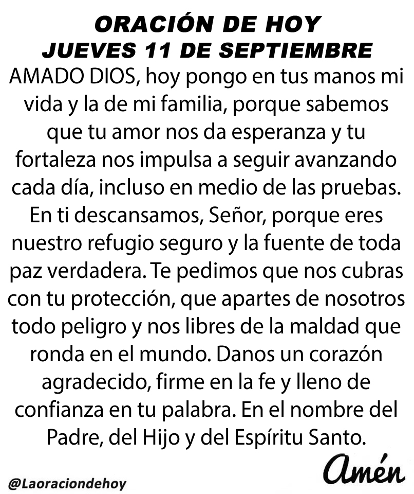 Oración De Hoy tweet media