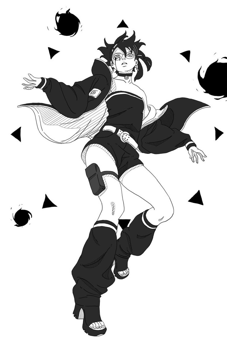 NARUTO #ナルト #イラスト #BORUTO #ボルト #うちはサラダ #万華鏡写輪眼