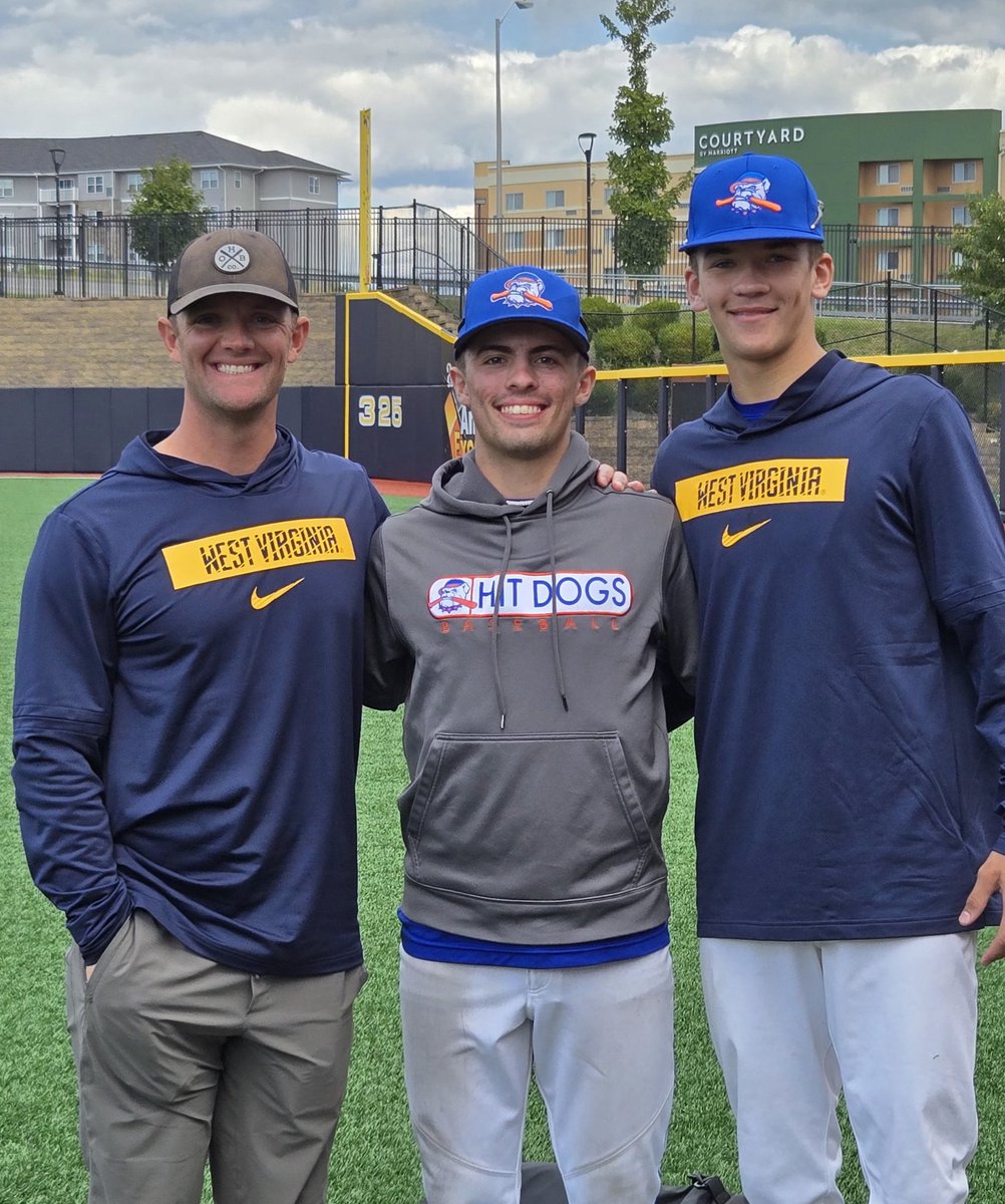 Hit Dogs - OH (@hitdogsoh) on Twitter photo Coach Sabins with two Hit Dogs & future <a href="/WVUBaseball/">WVU Baseball</a> Mountaineers, Bryson Casto and Kadyn Hines.
<a href="/stevesabins/">Steve Sabins</a>
<a href="/BrysonCasto/">Bryson Casto</a>
<a href="/HinesKadyn/">Kadyn Hines</a> Coach Sabins with two Hit Dogs & future <a href="/WVUBaseball/">WVU Baseball</a> Mountaineers, Bryson Casto and Kadyn Hines.
<a href="/stevesabins/">Steve Sabins</a>
<a href="/BrysonCasto/">Bryson Casto</a>
<a href="/HinesKadyn/">Kadyn Hines</a>