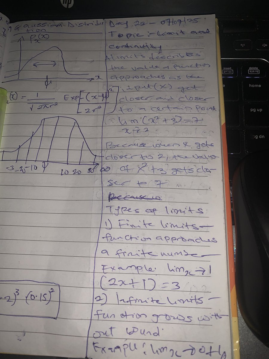 PromiseNwankw14's tweet image. 📘 Day 22: AI/ML Journey
Didn’t do much today, but made a start with Limits (foundation of calculus & optimization in ML).
Not every day is heavy, but showing up matters 🚀
#AI #MachineLearning #MathForAI #MumInTech