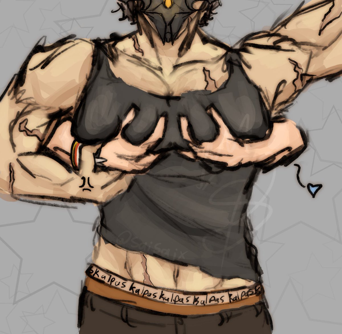 saisaixssj's tweet photo. #Kalpas' huge tits or wtv (#kevkal if you squint) https://t.co/ZzCV2nRWAI