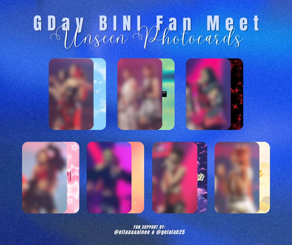 gelaiah25's tweet photo. ˖°❀ 𝗚𝗗𝗮𝘆 𝗕𝗜𝗡𝗜 𝗙𝗮𝗻 𝗠𝗲𝗲𝘁 ❀˖°
FAN SUPPORT by @ellaaaaainee &amp; @gelaiah25

𝗨𝗡𝗦𝗘𝗘𝗡 𝗣𝗛𝗢𝗧𝗢𝗖𝗔𝗥𝗗𝗦

𝜗𝜚 mbf us
𝜗𝜚 like &amp; rt
𝜗𝜚 1:1 (random) 
𝜗𝜚 open for donation (see next twt)
𝜗𝜚 open for LIMITED trades (dm @ellaaaaainee)

See you, Blooms! ✿ https://t.co/jPDeqbrx0n