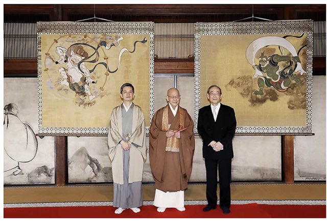 XingTradu's tweet photo. Los rollos textiles de Nishijin reproducen biombos que son tesoros nacionales 🖼️🇯🇵

https://t.co/Hkcbw4ubda https://t.co/RP7X5rtPra