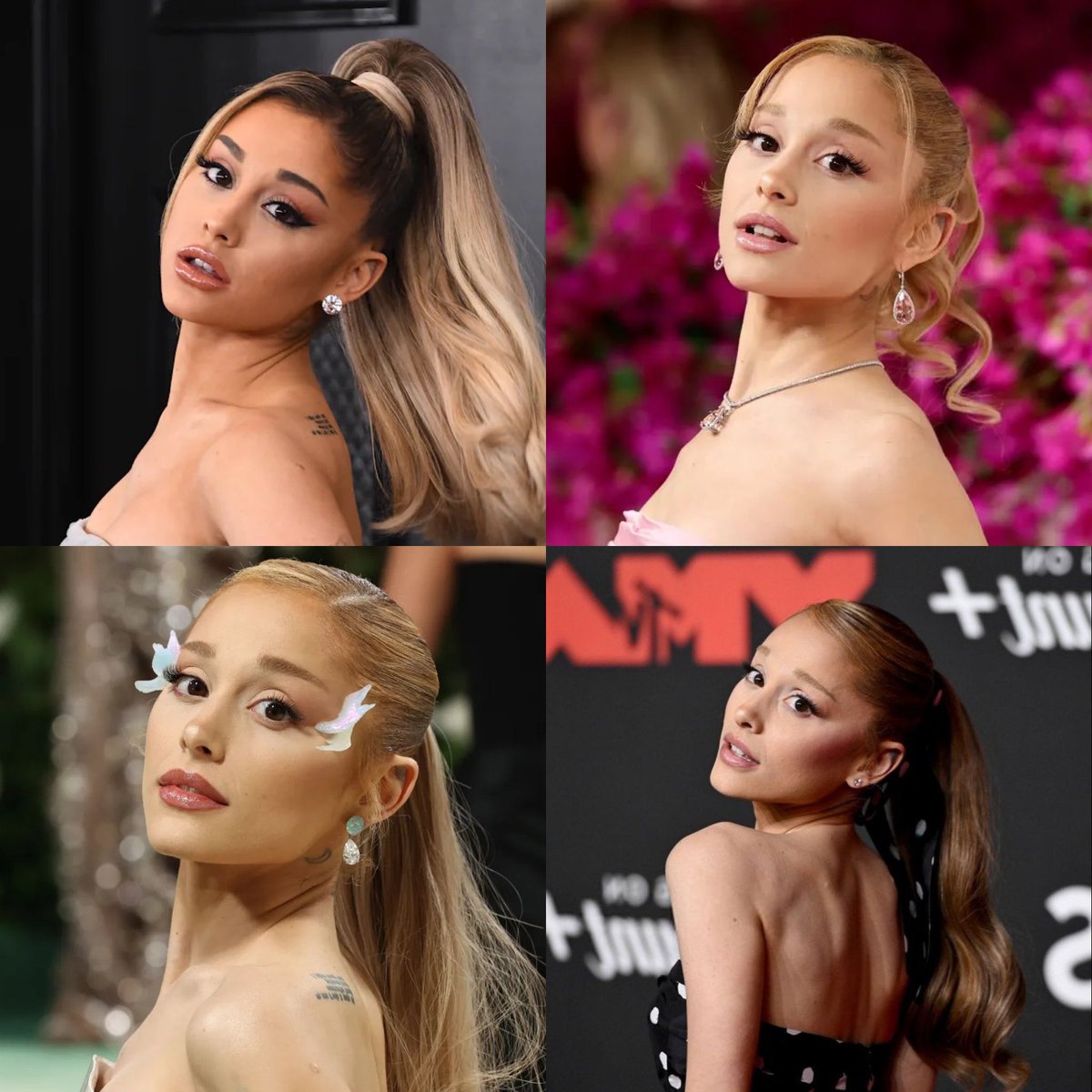 this is ariana’s signature red carpet pose