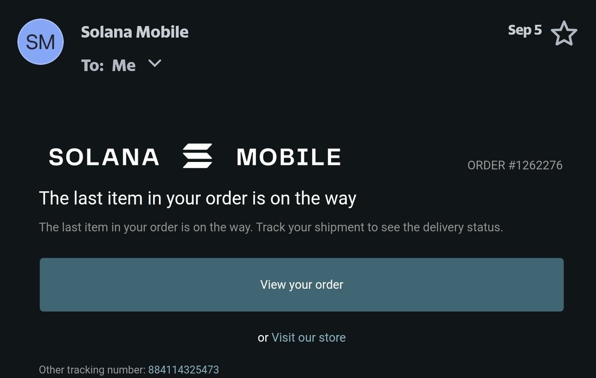 I bought this phone on Janurary 17th, 2024.
Over 1.5 years ago.

And this week, I will finally be able to hold it in my hands. 🙌

Was the wait worth it? <a href="/solanamobile/">Seeker | Solana Mobile</a>