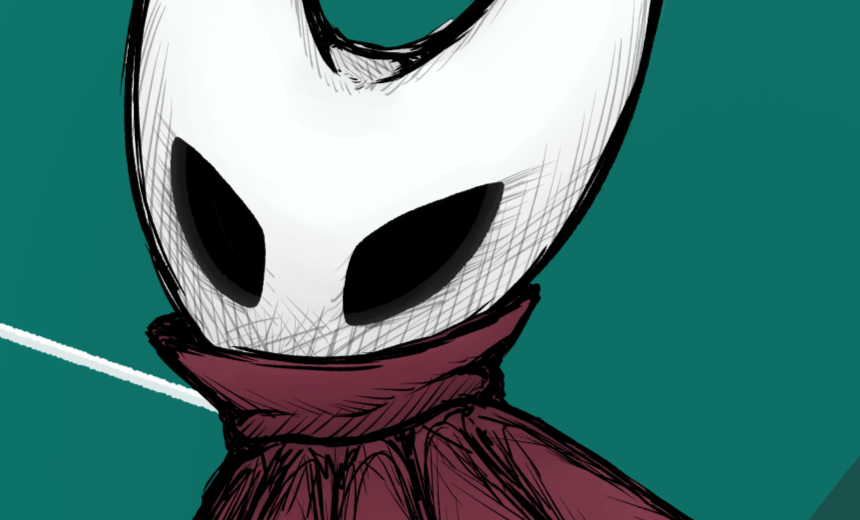 I drew a little color sketch of Hornet ^.=.^

You can see the full pic over on my Discord, FA &amp; Bluesky