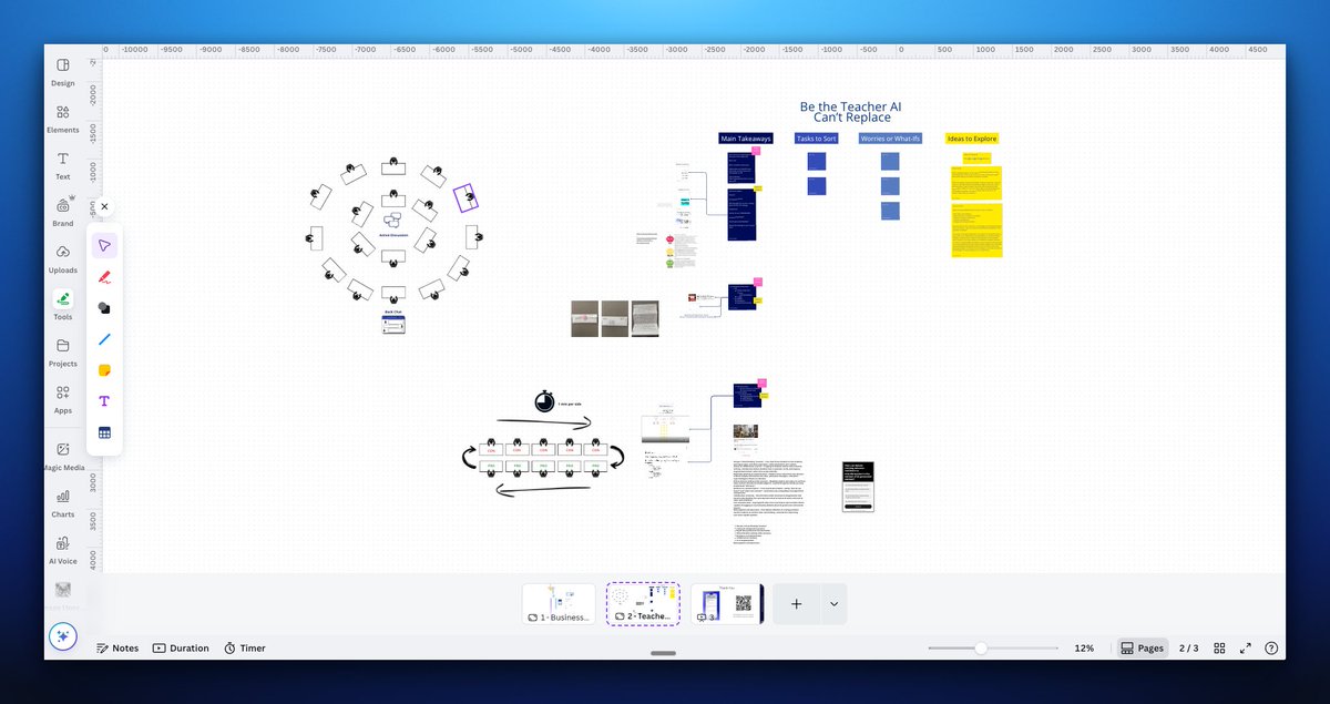 Aaron Makelky (@aaronmakelky) on Twitter photo my wishlist for <a href="/canva/">Canva</a> whiteboards: 
-voting
-auto add arrow when adding sticky (does this already on shapes)
-play music w/o timer running
-easier way to drop assets into a group (<a href="/figma/">Figma</a> containers make this easy on FigJam)
-decent iPad pencil support my wishlist for <a href="/canva/">Canva</a> whiteboards: 
-voting
-auto add arrow when adding sticky (does this already on shapes)
-play music w/o timer running
-easier way to drop assets into a group (<a href="/figma/">Figma</a> containers make this easy on FigJam)
-decent iPad pencil support