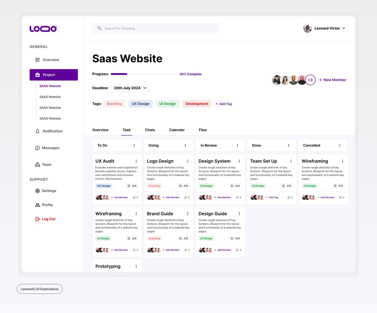 _lheonard's tweet image. Task Management, simplified.✨

#UIDesign #UXDesign #SaaSDesign #ProductDesign #UIShot #UIUX