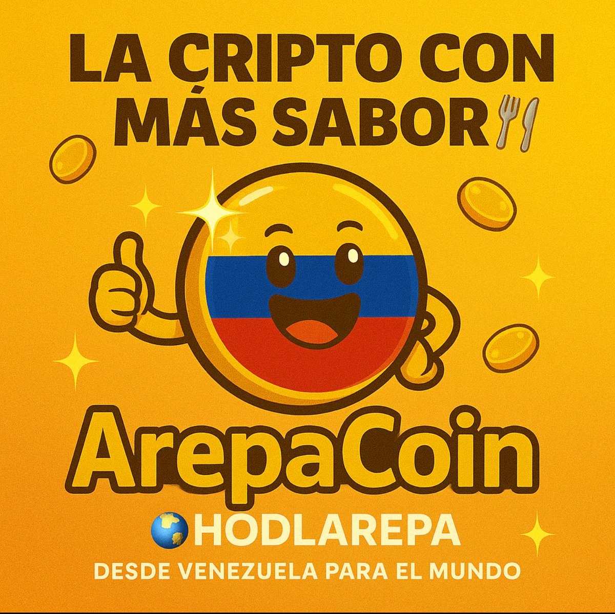 ArepaCoin25's tweet photo. ”¡Llegó la cripto con más sabor! 🍽️🔥
ArepaCoin no solo es un token, es un movimiento cultural desde Venezuela para el mundo 🌎🫓
#ArepaCoin #ArepaArmy #CryptoConSabor #LatinosEnCrypto #MemeCoin #ToTheMoon #CryptoCommunity https://t.co/JrPQnFX4tA