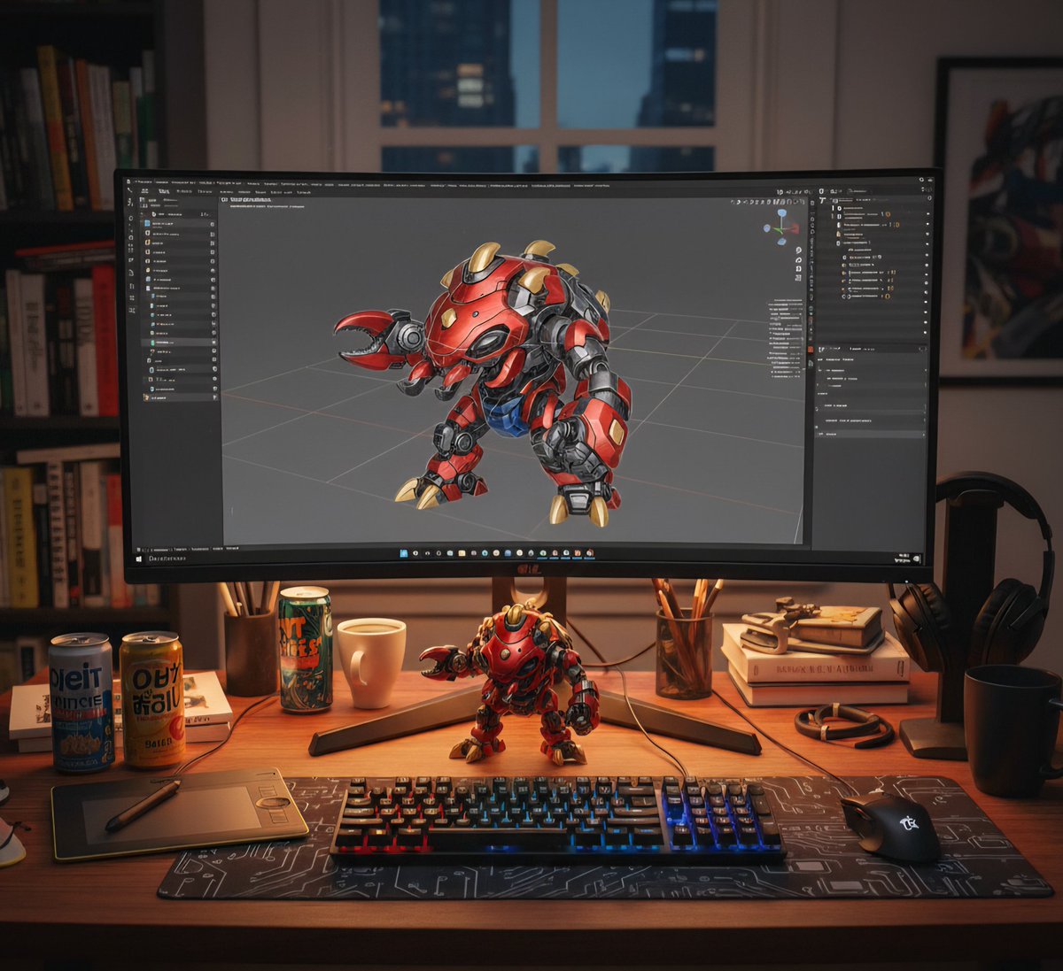 Original MechaCrawJu from Michael Bogle of Tolzar Toys $Crawju