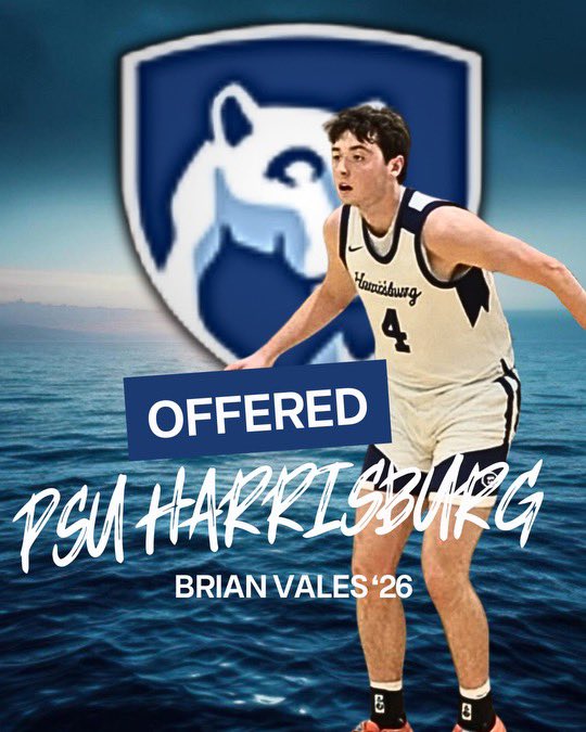 Congrats to Brian Vales ’26 (Mount Sinai) on receiving an offer from Penn State Harrisburg!