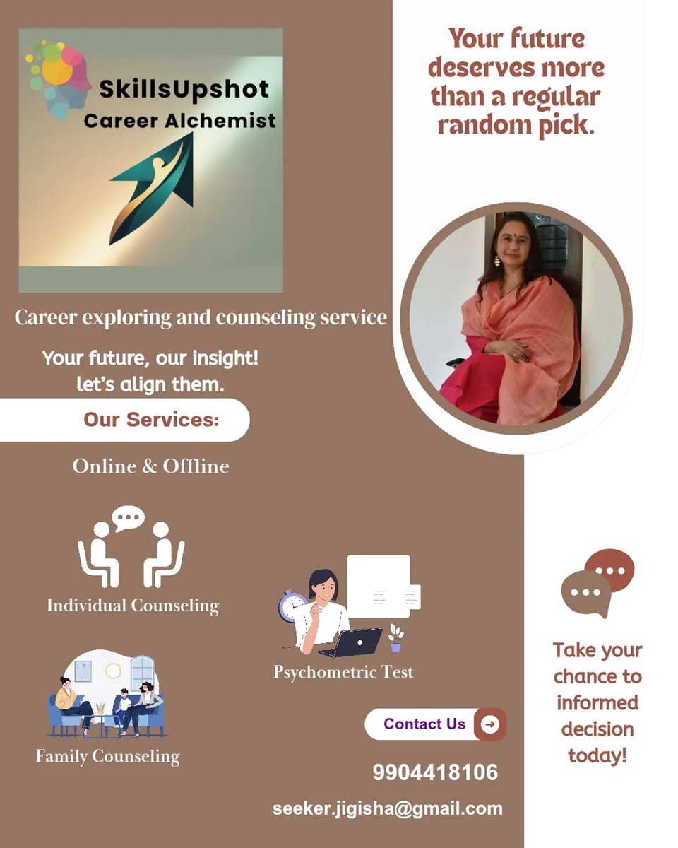 Jigisha_Seeker's tweet photo. SkillsUpshot Career Alchemist is a cutting edge platform designed to empower young adults in their career journeys by providing personalized guidance and resources Perfectly tailored Psychometric test delves deep into learner psyche &amp; generates reports to enable informed choices. https://t.co/T4EQwmXAIC