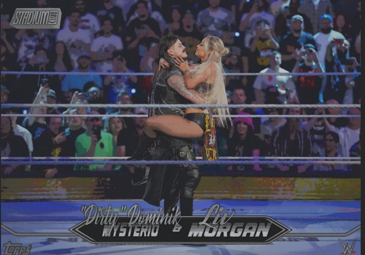 Like Harley to her Joker, Liv wraps around Dom like chaos wrapped in silk.
A little poetic, a little unhinged 🤭😈
#LivMorgan #dominikmysterio 

<a href="/YaOnlyLivvOnce/">LIV Morgan</a> <a href="/DomMysterio35/">Dominik</a>