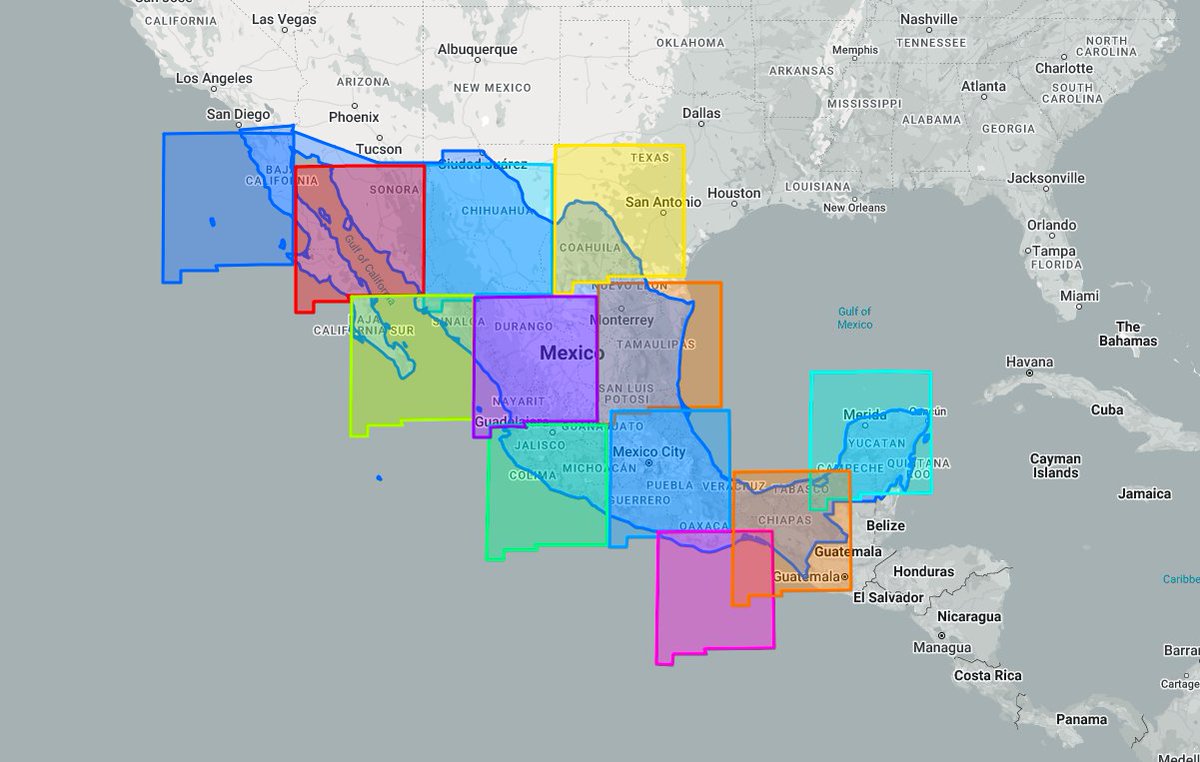 TerribleMaps's tweet photo. How many New Mexicos fit inside Mexico https://t.co/fMJnqzBxG5
