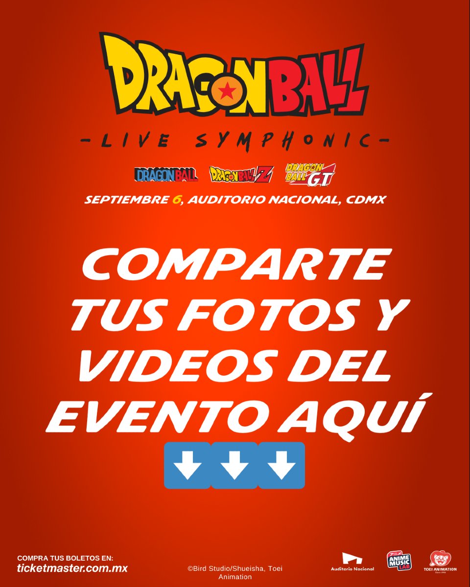 ✨Queremos ver cómo vivieron este #DragonBall 🐉 #LiveSymphonic 🔥

Para nosotros fue mágico el tenerte en este gran evento.