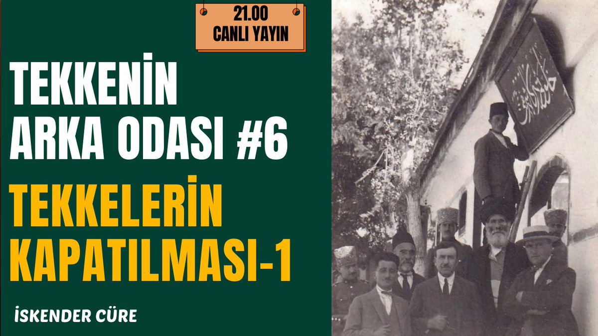 🚩Tekkelerin Kapatılmasının 100. Yılı

Bu vesileyle Tekkenin Arka Odası'nda yeni bir seriye başladım. İlk bölümde duraklarımız; Niyazi Mısri, Pir Muhammed Nureddin Cerrahi ve III. Selim oldu...

📎 İzlemek İçin: youtube.com/watch?v=DR0Msl…