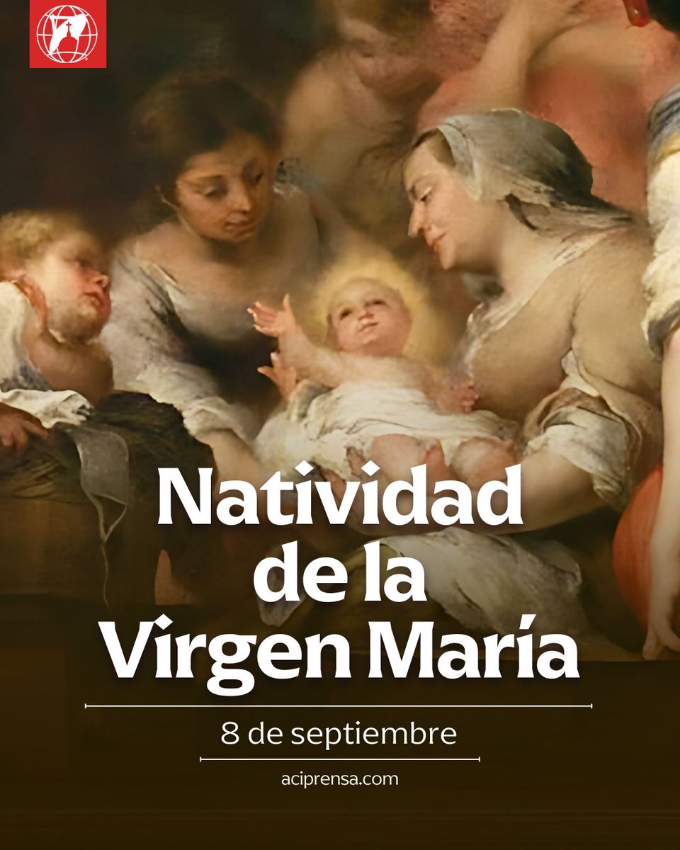 aciprensa's tweet image. Cada 8 de septiembre, la Iglesia celebra una festividad muy especial: la Natividad de la Santísima Virgen María, Madre de Jesús y nuestra.

¡Demos gracias a Dios por habernos regalado a tan excelsa Madre!

Nueva Eva

En una hermosa homilía pronunciada siglos atrás en la Basílica…