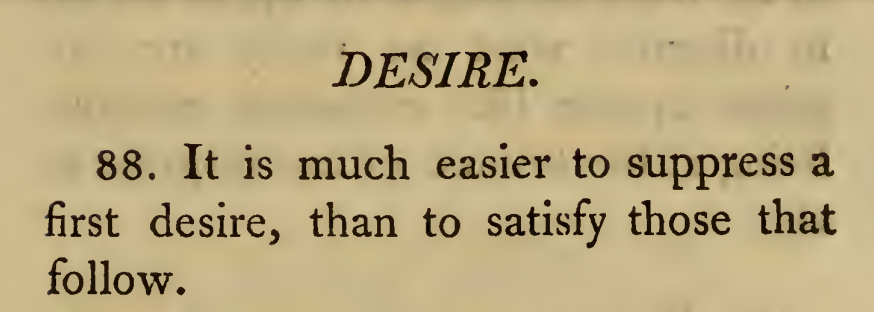 oldbooksguy's tweet image. The Law of Desire, from La Rochefoucauld (1665)