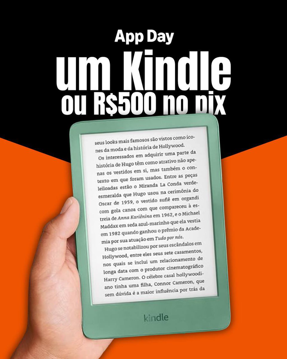 compre TUDO com desconto 🤑 (@tdcomdesconto) on Twitter photo 🚨 SORTEIO KINDLE OU PIX DE R$500 NO APP DAY!
regras:
— dar RT nesse tweet;
— seguir <a href="/tdcomdesconto/">compre TUDO com desconto 🤑</a>
— preencher o formulário (link no próximo tweet)
💥 o resultado sai 09/09! boa sorte <3 🚨 SORTEIO KINDLE OU PIX DE R$500 NO APP DAY!
regras:
— dar RT nesse tweet;
— seguir <a href="/tdcomdesconto/">compre TUDO com desconto 🤑</a>
— preencher o formulário (link no próximo tweet)
💥 o resultado sai 09/09! boa sorte <3