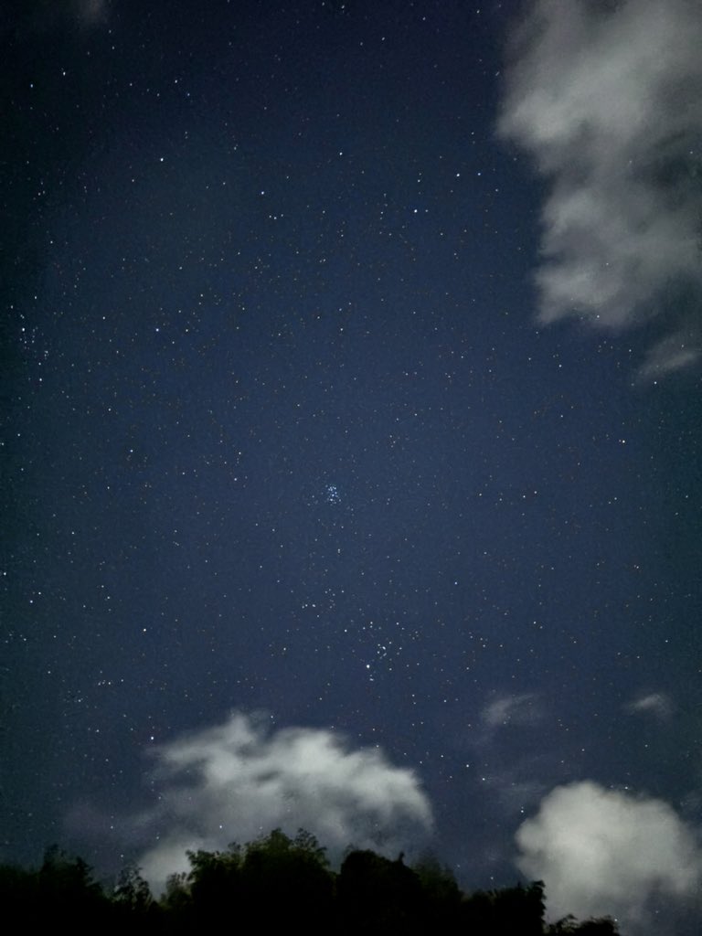 shintarotyan's tweet photo. UFO(MotherShip)と思ってストーカーしてたら…
プレアデス星団だったみたいです(⌒-⌒; )
#プレアデス星団　#UFO #未確認飛行物体 #スバル　#でもUFOも居ました^_^ https://t.co/k06MAyPmHb