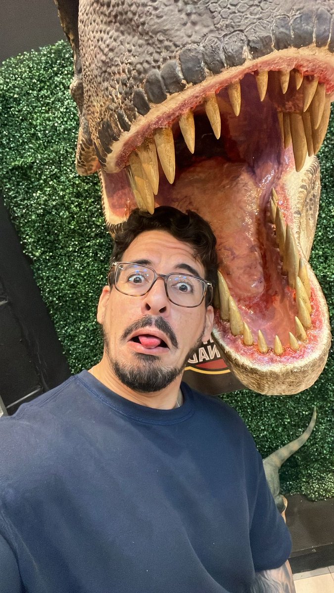 Eu e meu contemporâneo. O camisa 10 do jurássico.