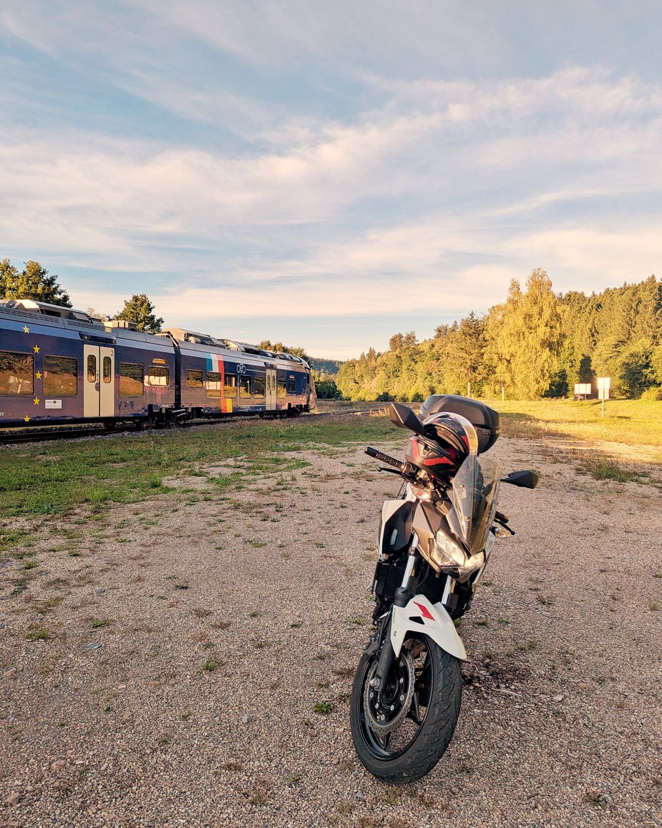 Et en plus au retour j'ai pu faire une photo avec un de mes trains 🥰