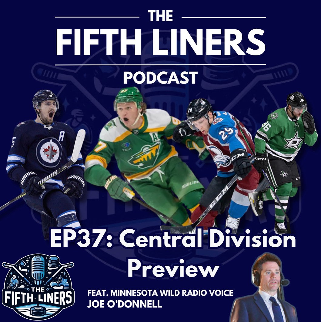 Minnesota Wild Radio Voice Joe O’Donnell joins our Central Division Preview.

🎤: youtu.be/tRIZZe4S6oU?si…

Kaprizov contact questions, will Mikko elevate Dallas, are the Avalanche under appreciated favorites? EP37 #The5thLiners

FULL 🎥: youtu.be/Y-Vbf8tXfAo?si…