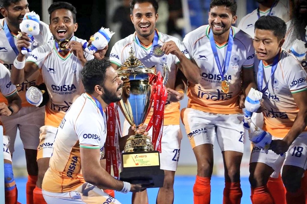_kishor_kr's tweet photo. Champions after 8 years, defeating  korea by 4-1 in final🇮🇳 
#hockeyasiacup2025 https://t.co/8e0ZlAQ6Jq
