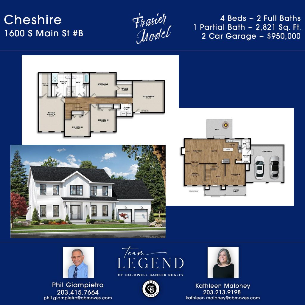 Phil Giampietro (@phil027) on Twitter photo Custom Built ~ New Construction ~ Cheshire
Team Legend
1600 S Main St #B Fraser Model Cheshire, CT 06410
4 Beds ~ 2 Full Baths ~ 1 Partial Bath ~ 2 Car Garage ~ $950,000
Visit the listing bit.ly/4khZY3N
Call or text me at 203-415-7664
Email: Phil.Giampietro@CBmoves.com Custom Built ~ New Construction ~ Cheshire
Team Legend
1600 S Main St #B Fraser Model Cheshire, CT 06410
4 Beds ~ 2 Full Baths ~ 1 Partial Bath ~ 2 Car Garage ~ $950,000
Visit the listing bit.ly/4khZY3N
Call or text me at 203-415-7664
Email: Phil.Giampietro@CBmoves.com