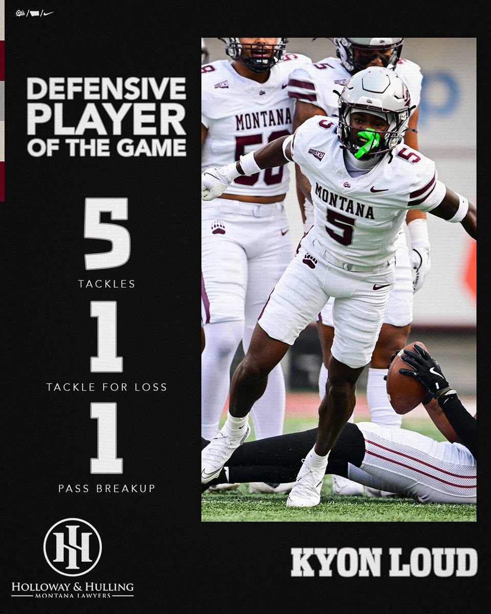 In a big defensive team effort, <a href="/KyonLoud/">KYON(key-on) LOUD</a> set the the physical tone for the Griz D 💪

#GoGriz