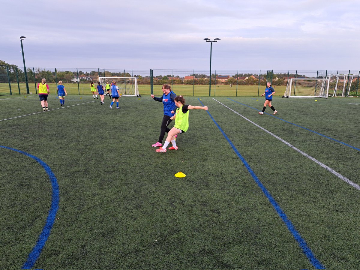 WideopenW's tweet image. &quot;Putting the FUN in fundamentals&quot; ⚽️

@NorthumFA 
#justplay #learntoplay #thisgirlcan #letgirlsplay #madeforthisgame