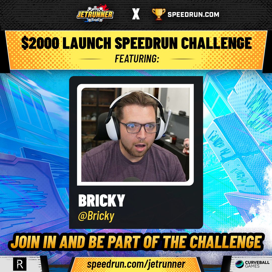 New jetrunner alert! <a href="/Bricky/">Bricky 🧱</a> 
Come hang out and watch some sick runs:
twitch.tv/bricky