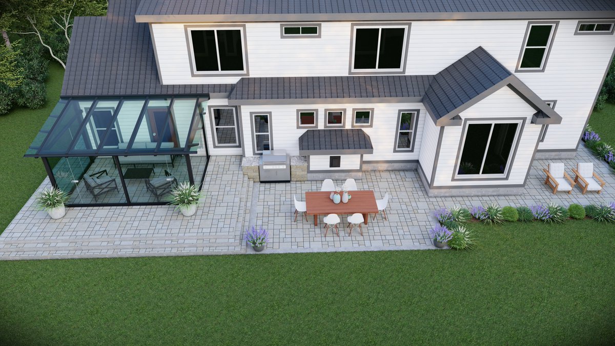 planscape1122's tweet image. Clients second-guess layouts, finishes, and costs.
3D renderings erase doubt.
This sunroom + patio went from uncertainty to instant approval.
⚡ Faster approvals = faster builds = happier clients.
#LandscapeArchitecture #DesignVisualization #ClientTrust #ContractorTools