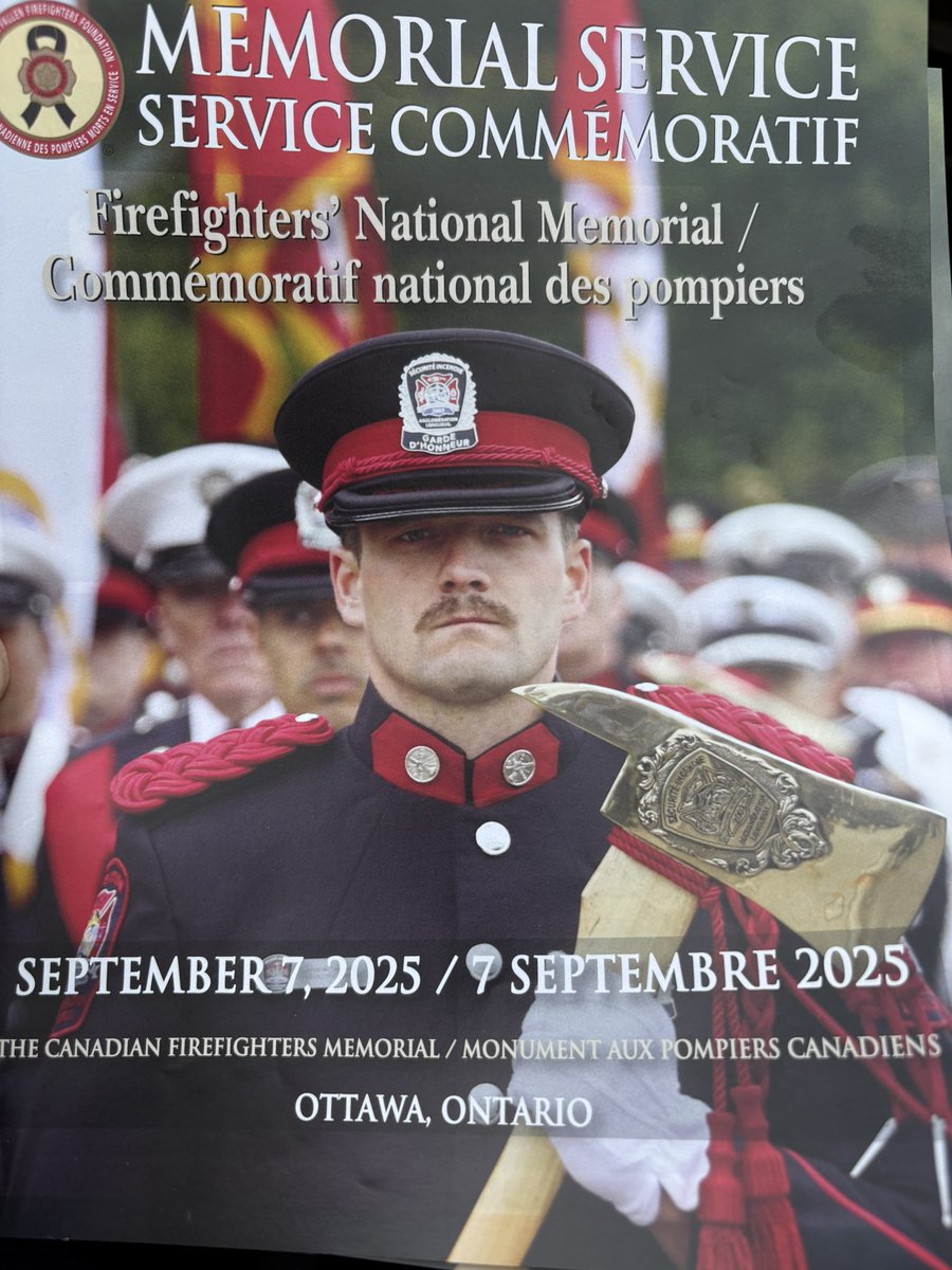 Today in Ottawa, our Local stood in solemn tribute at the Canadian Firefighters Memorial. This year, we etched three more of our own onto the wall—members who gave their lives in the line of duty. Their sacrifice will never be forgotten. #Brantford