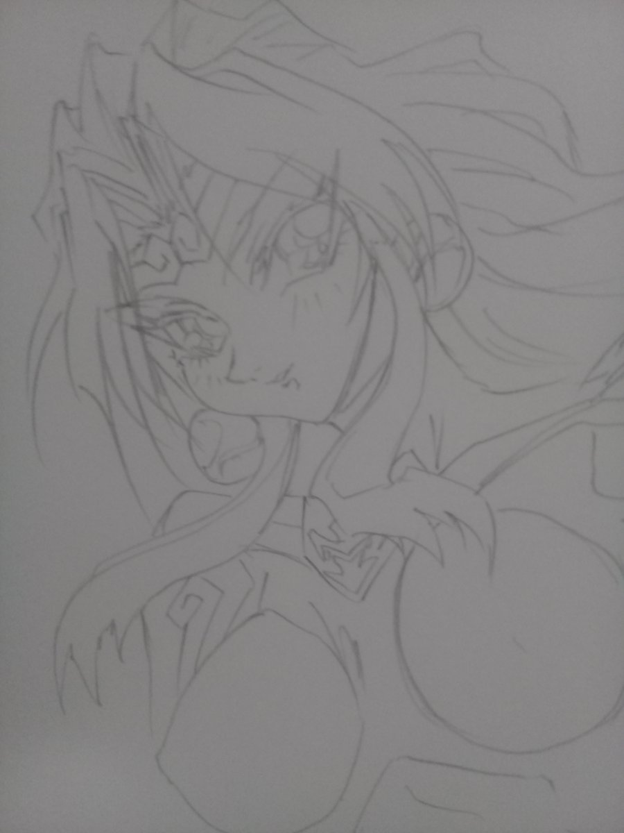 InfinityArk's tweet photo. How about a sketch of Karin from #Gowcaizer?  Here's one Tito did.  #fanart https://t.co/yPtGFvv2Ov