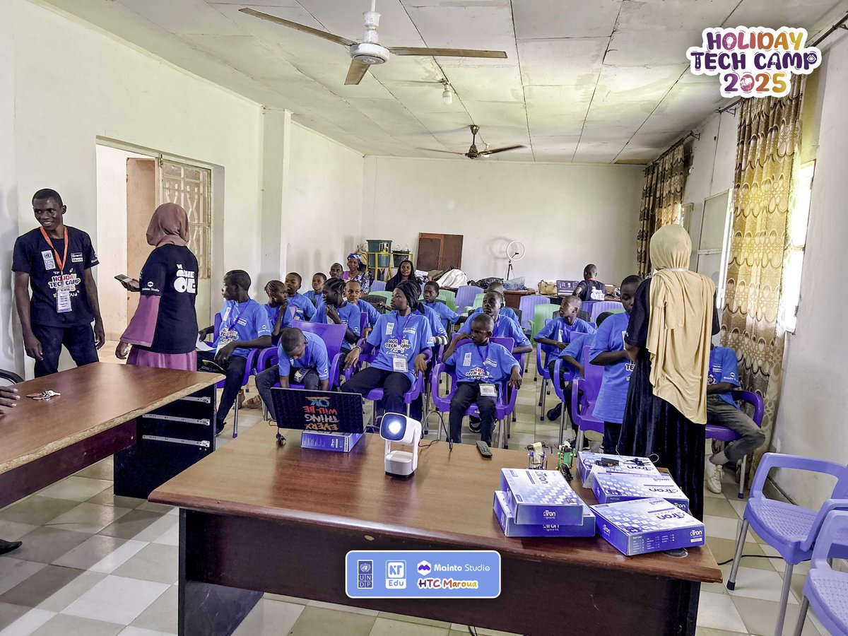 Last Thursday, we wrapped up HTC Maroua 2025
4 days of kids coding robots, designing circuits &amp; building local solutions.
With @MaintoStudio, <a href="/PNUDCameroun/">PNUD Cameroun</a>  &amp; partners, we proved tech has no boundaries. 

The future is here. 

#HTC25 #NervtekEducation #STEM #YouthEmpowerment