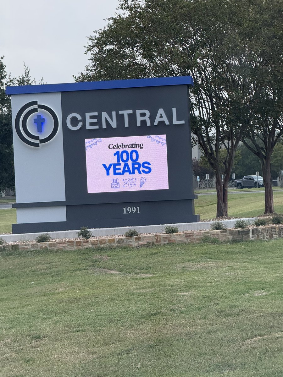 pbethancourt's tweet photo. What a joy to celebrate the 100th anniversary of @CentralBCS today!

It's amazing to look back on all that God has done in the last century 

I can't wait to see what God will do in the next century! https://t.co/jCzLU3rtjj