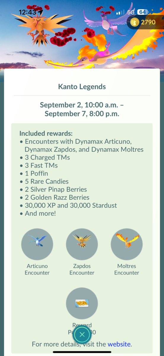 Time is almost up to purchase this one! If you want level 15 Kanto Birds, this is your chance!