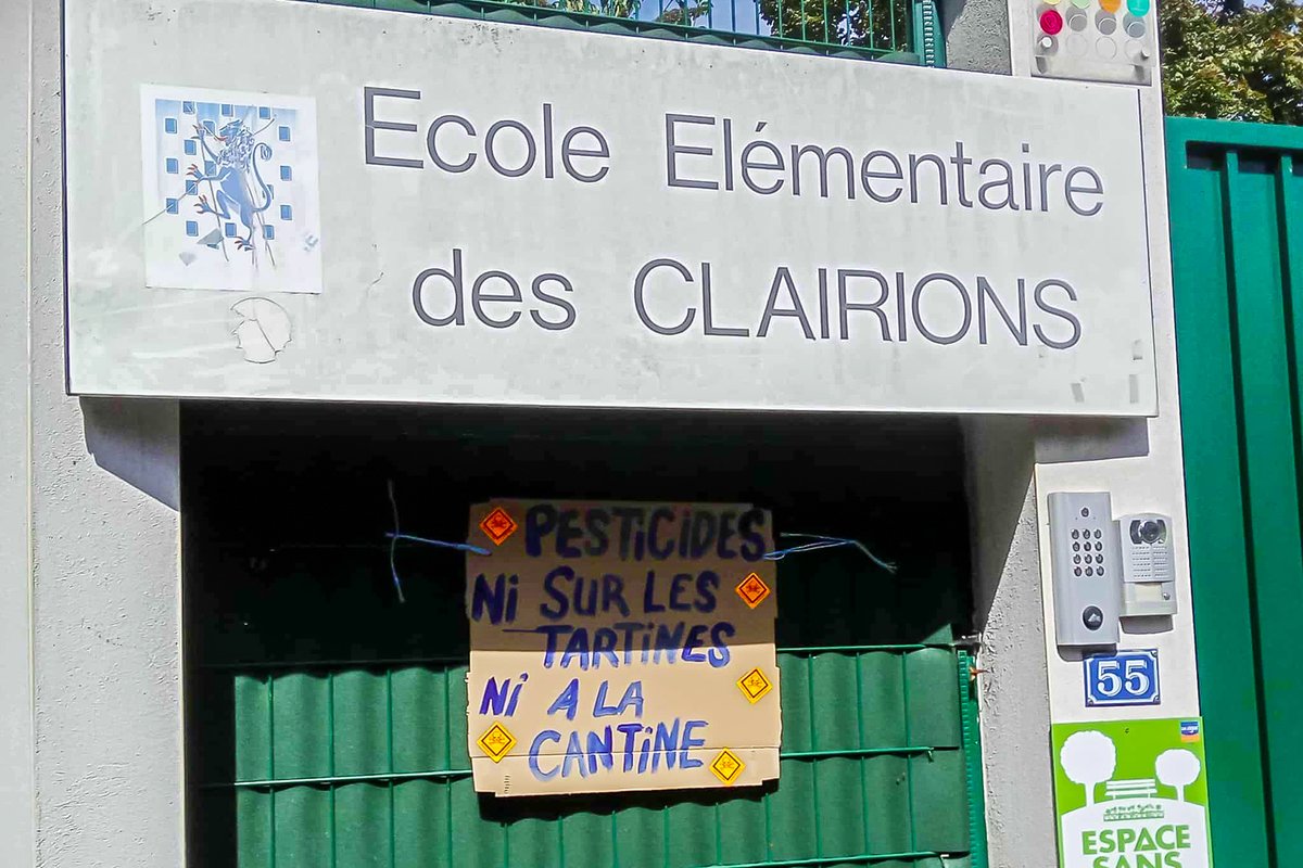 ✊Action d'affichage contre les pesticides sur les établissements scolaire auxerrois.
🚸🌱 Les pesticides détruisent la biodiversité 🐝 et menacent la santé de nos enfants 👶⚠️.
✊ Extinction Rebellion Auxerre exige l’arrêt immédiat des pesticides de synthèse.