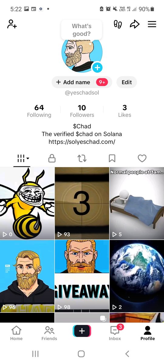 Yes $chad #tiktok.
Please like subscribe etc etc
#meme #solana