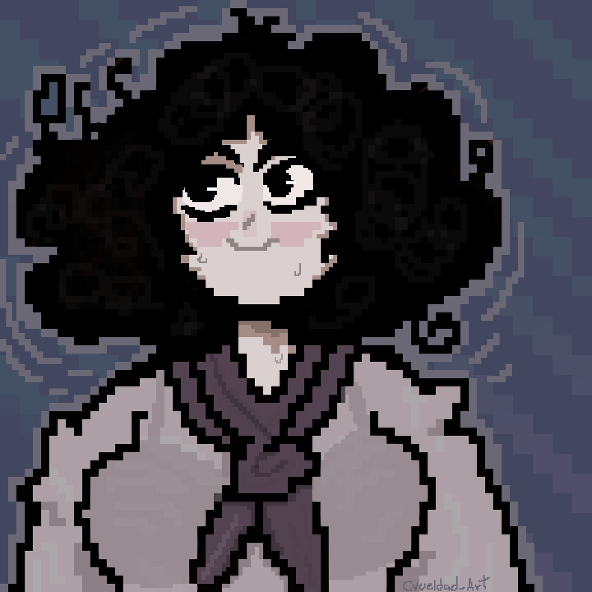 *She's trying to ignore you*

first time making a fan art pixel art
• original oc by <a href="/Casato_art/">Casato</a>  

#Fanarts #elie